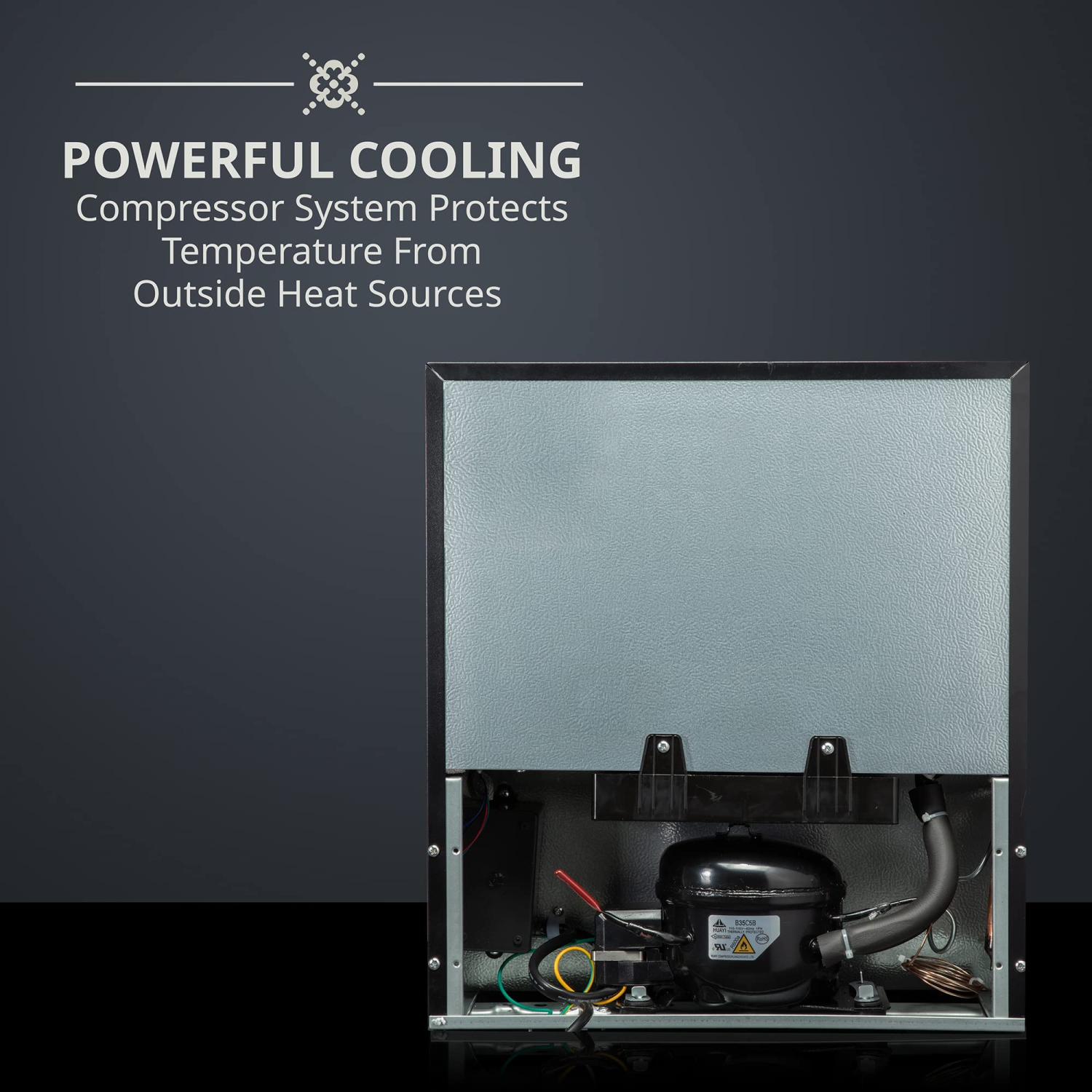 Ivation 12 Bottle Freestanding Wine Fridge, Wine Cooler with Lock, Stainless Steel