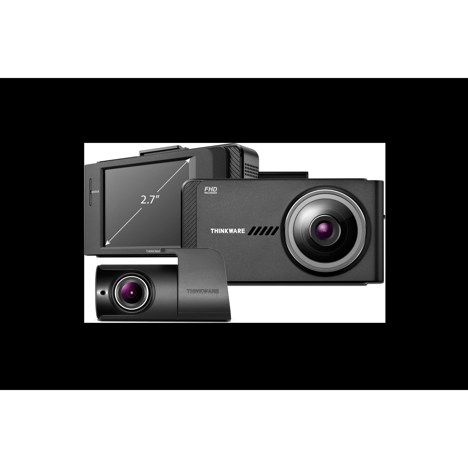 THINKWARE X700 Dual Dash Cam Front and Rear Camera for Cars, 1080P FHD, Dashboard Camera Recorder with G-Sensor, Car Camera W/Sony Sensor, Night Vision, 32GB, Optional Parking Mode