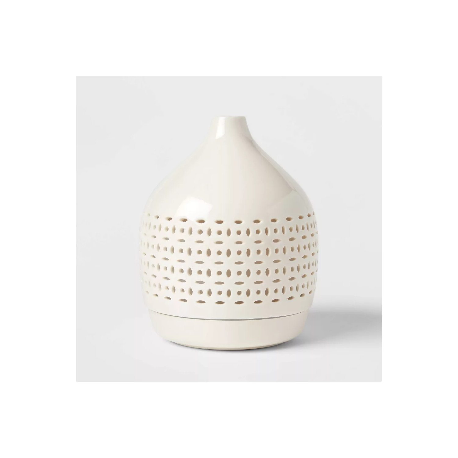 300ml Cutout Ceramic Color Changing Oil Diffuser White - Opalhouse