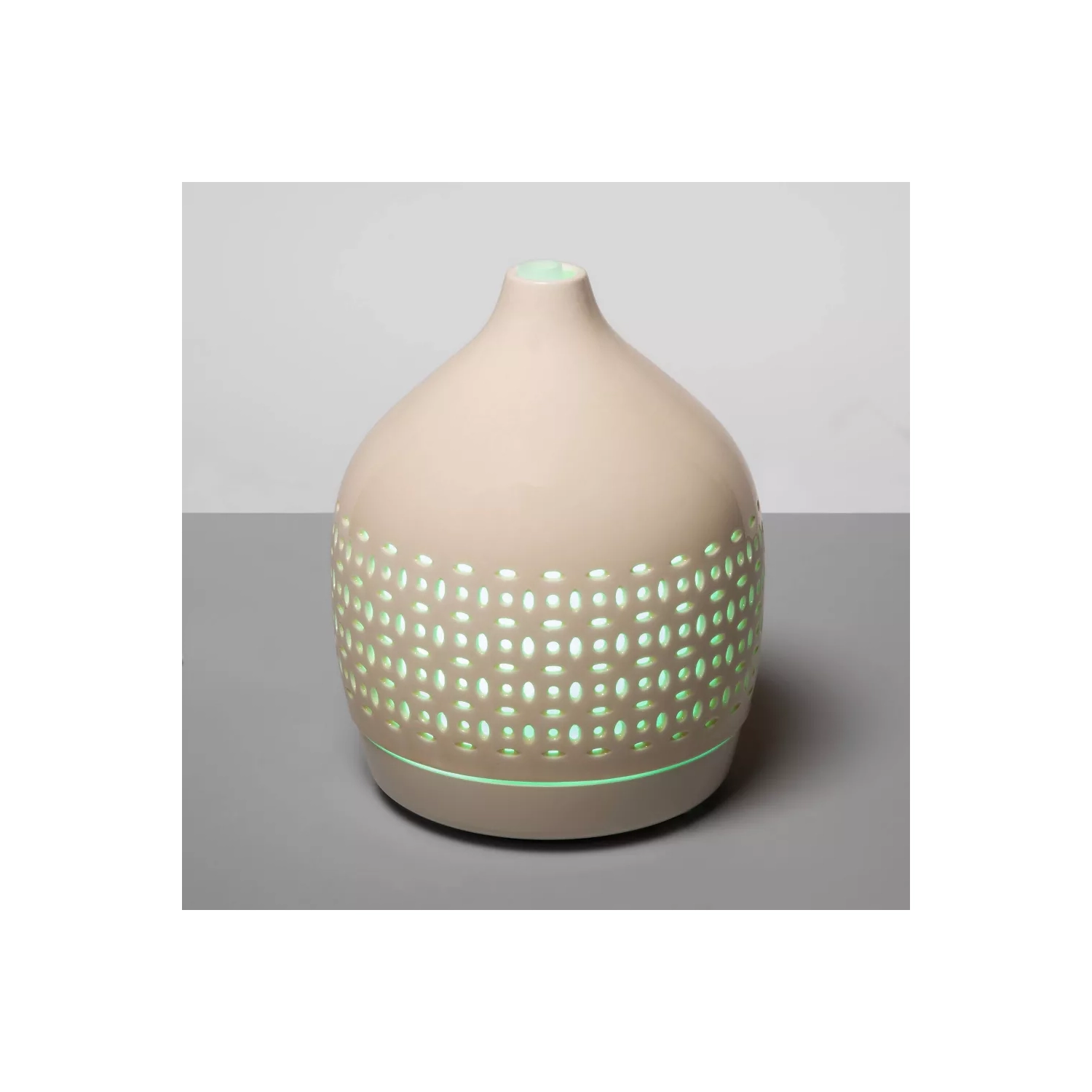 300ml Cutout Ceramic Color Changing Oil Diffuser White - Opalhouse