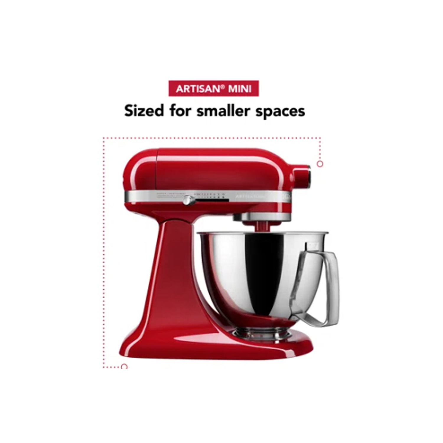 KitchenAid Artisan Mini 3.5 Quart Tilt-Head Stand Mixer - KSM3316X - Empire  Red - Yahoo Shopping