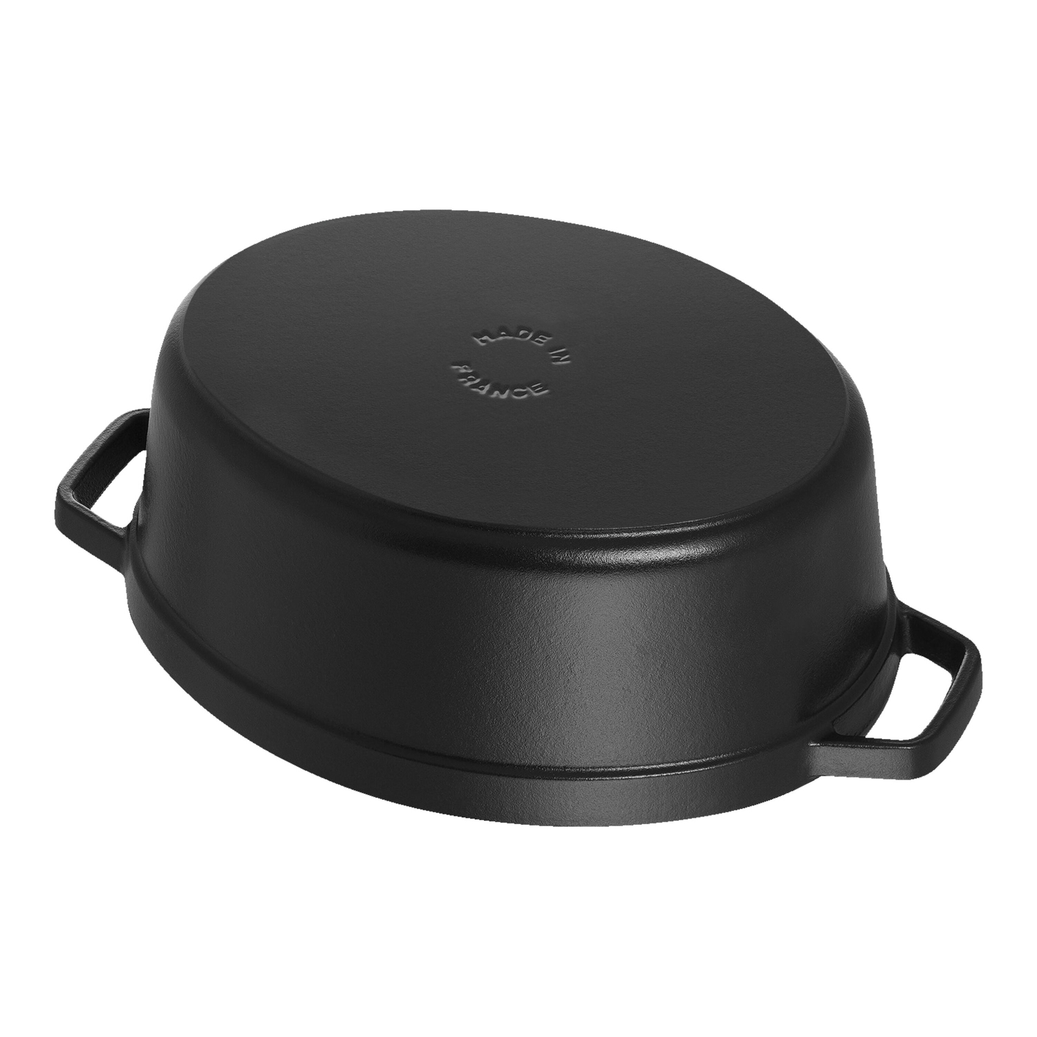 STAUB La Cocotte 12 L Cast Iron Oval Cocotte, Black