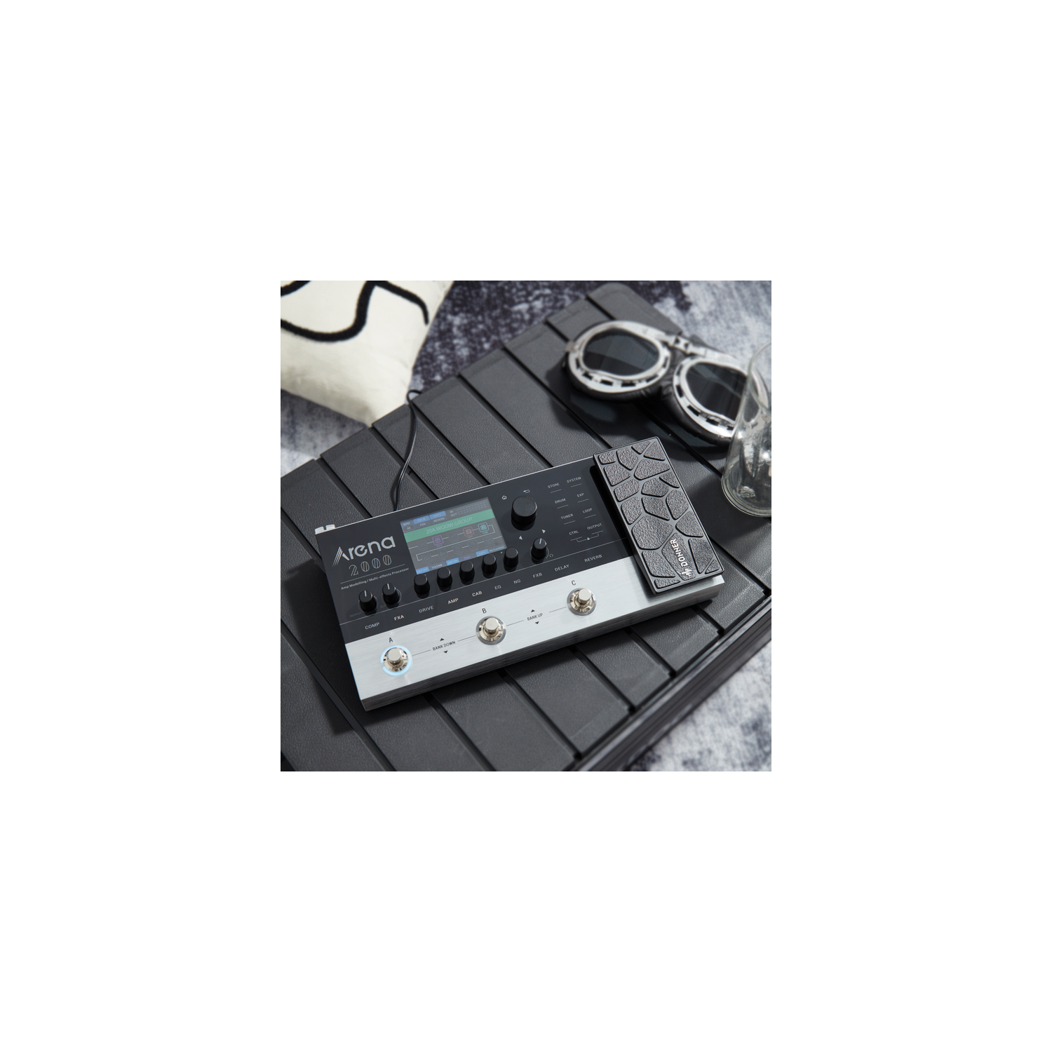 Donner Arena 2000 Multi-Effect Guitar Pedal AMP Modeling Multiple Effects Processor