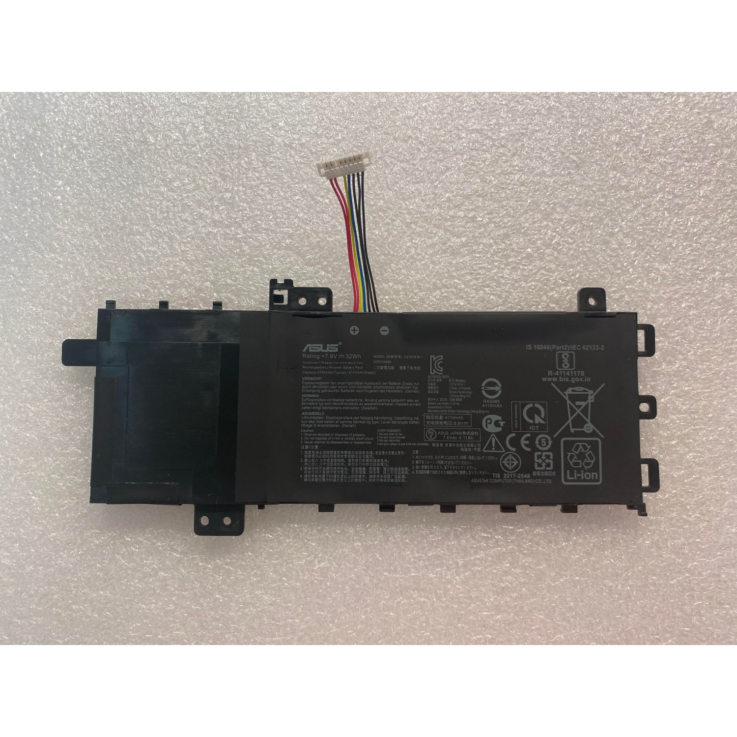 New Genuine Asus X512JA X512UB X512UF Battery 32WH