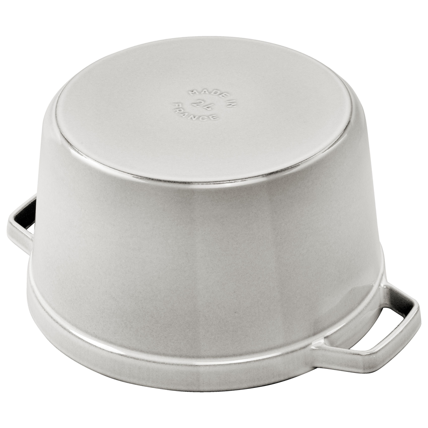 STAUB La Cocotte 4.75 L Cast Iron Round Tall Cocotte, White Truffle