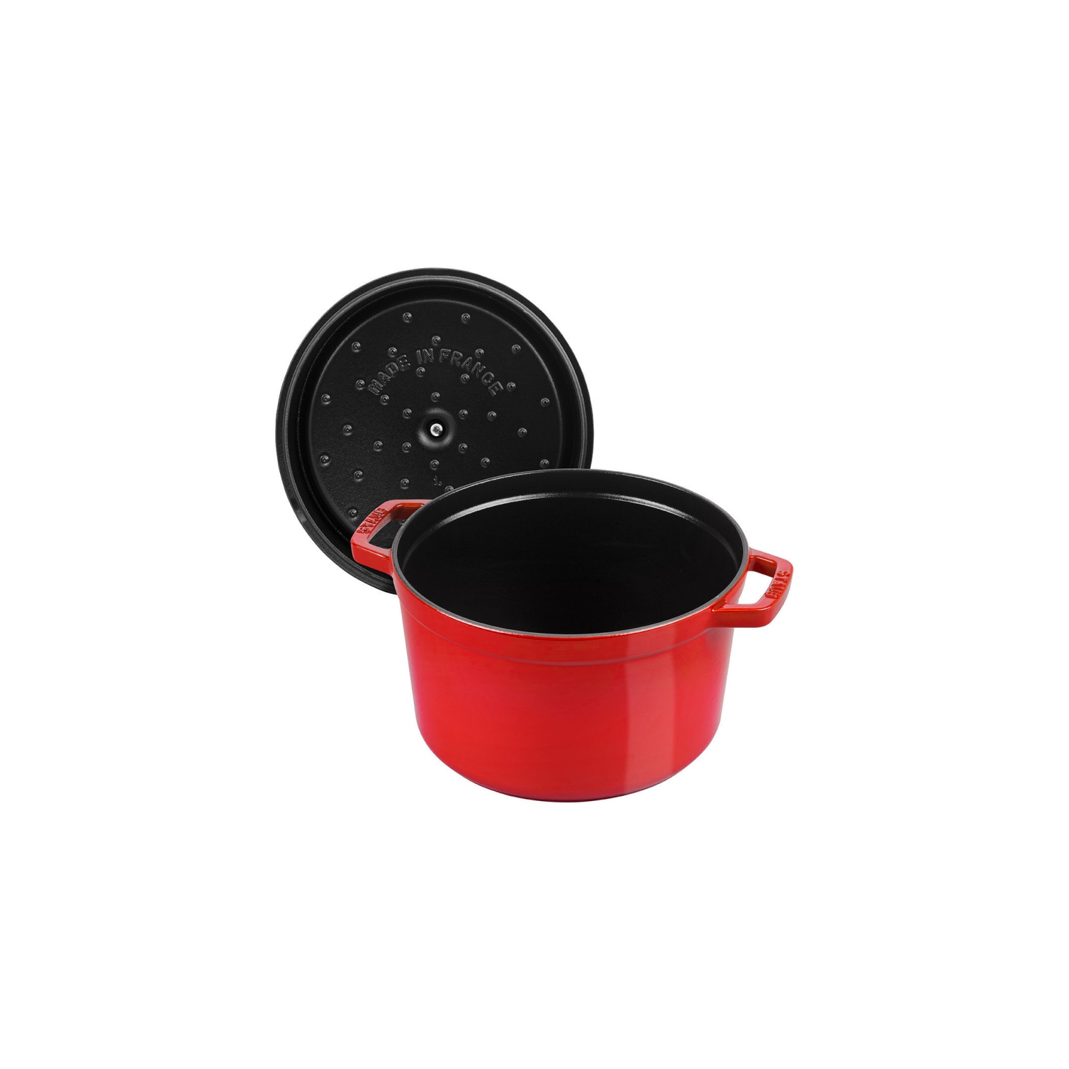 STAUB – grande cocotte ronde en fonte la cotte, 4,75 L, cerisier