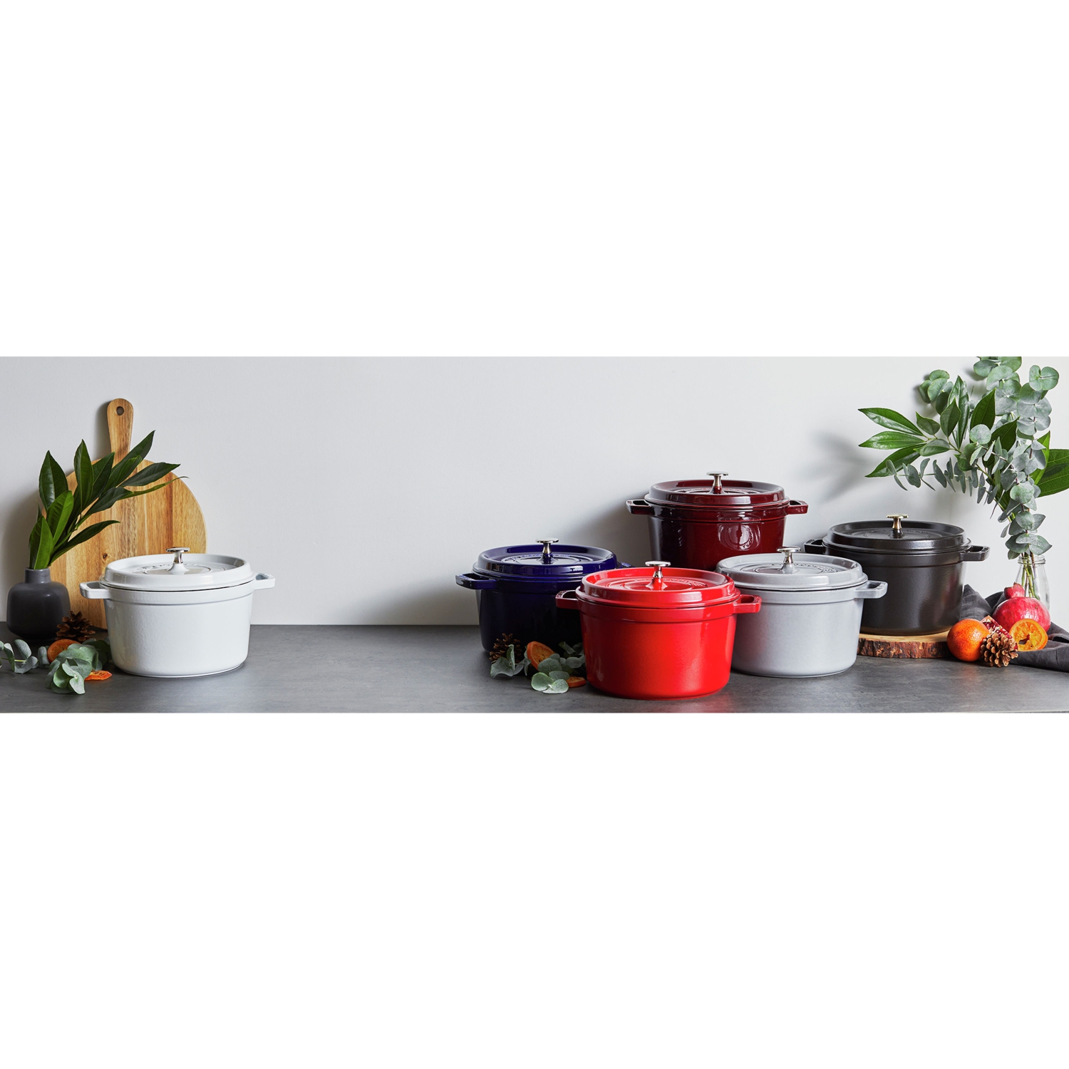 STAUB – grande cocotte ronde en fonte la cotte, 4,75 L, graphite-gris