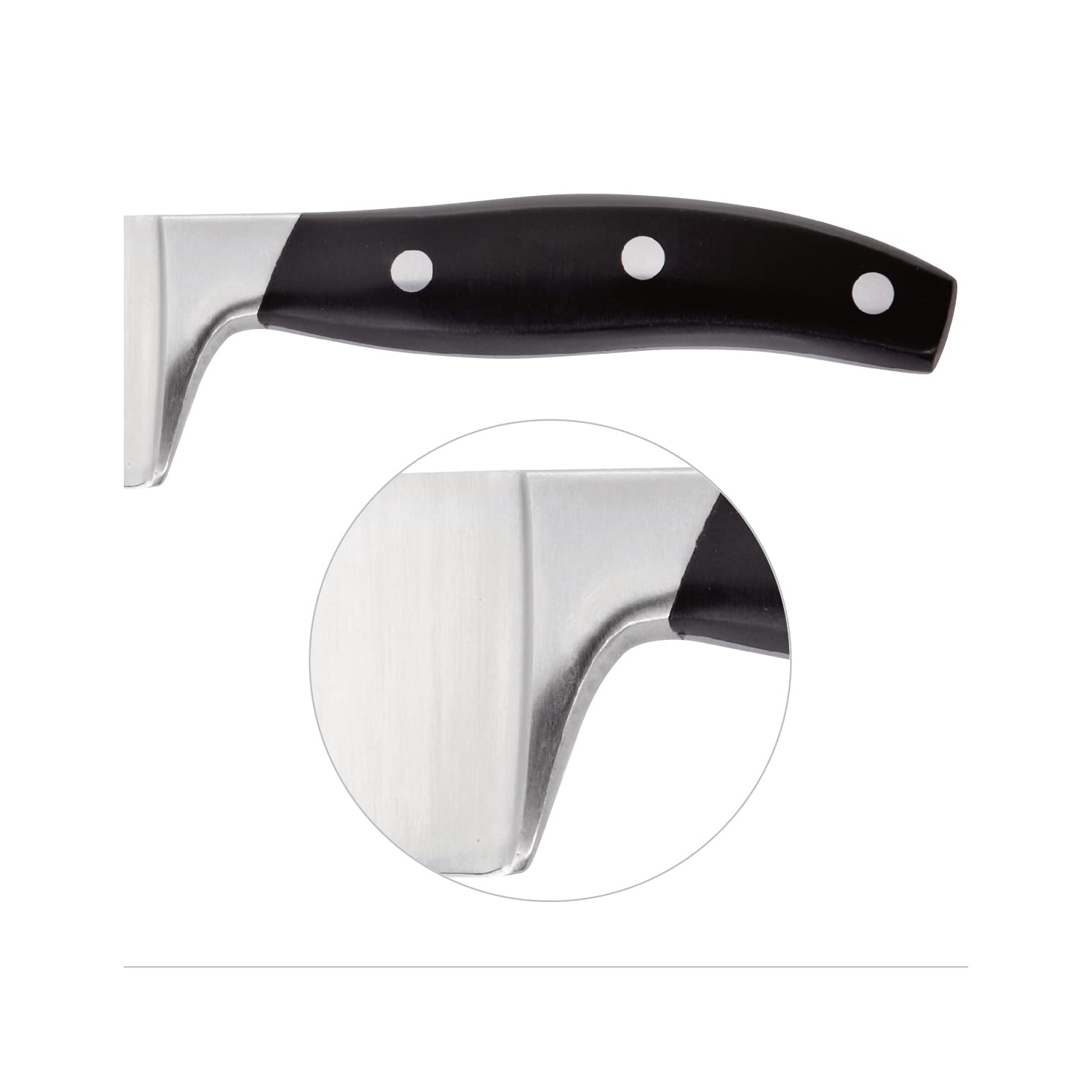 HENCKELS Contour 9 Piece Knife Block Set, Black