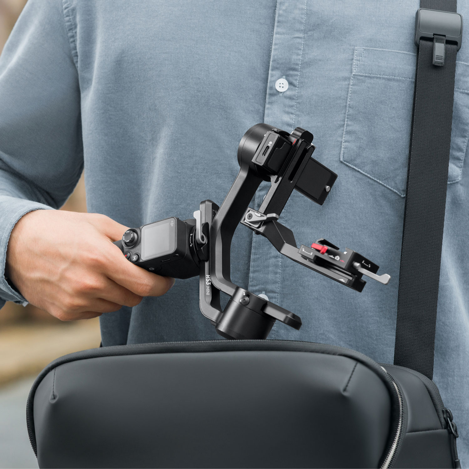 DJI RS 3 Mini 3-Axis Gimbal Stabilizer - Black