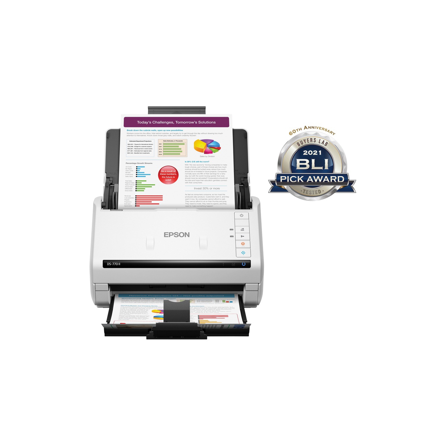 Epson DS-770 II Document Scanner - White