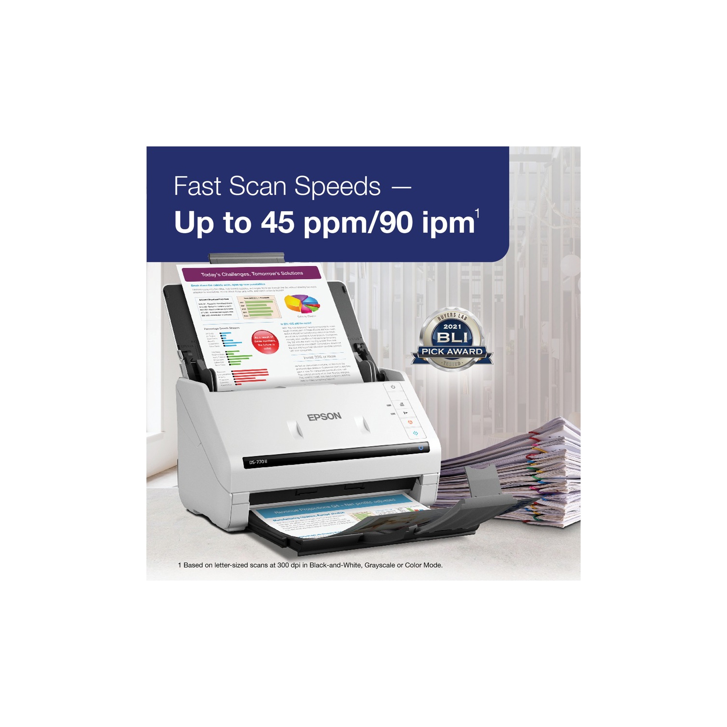 Epson DS-770 II Document Scanner - White