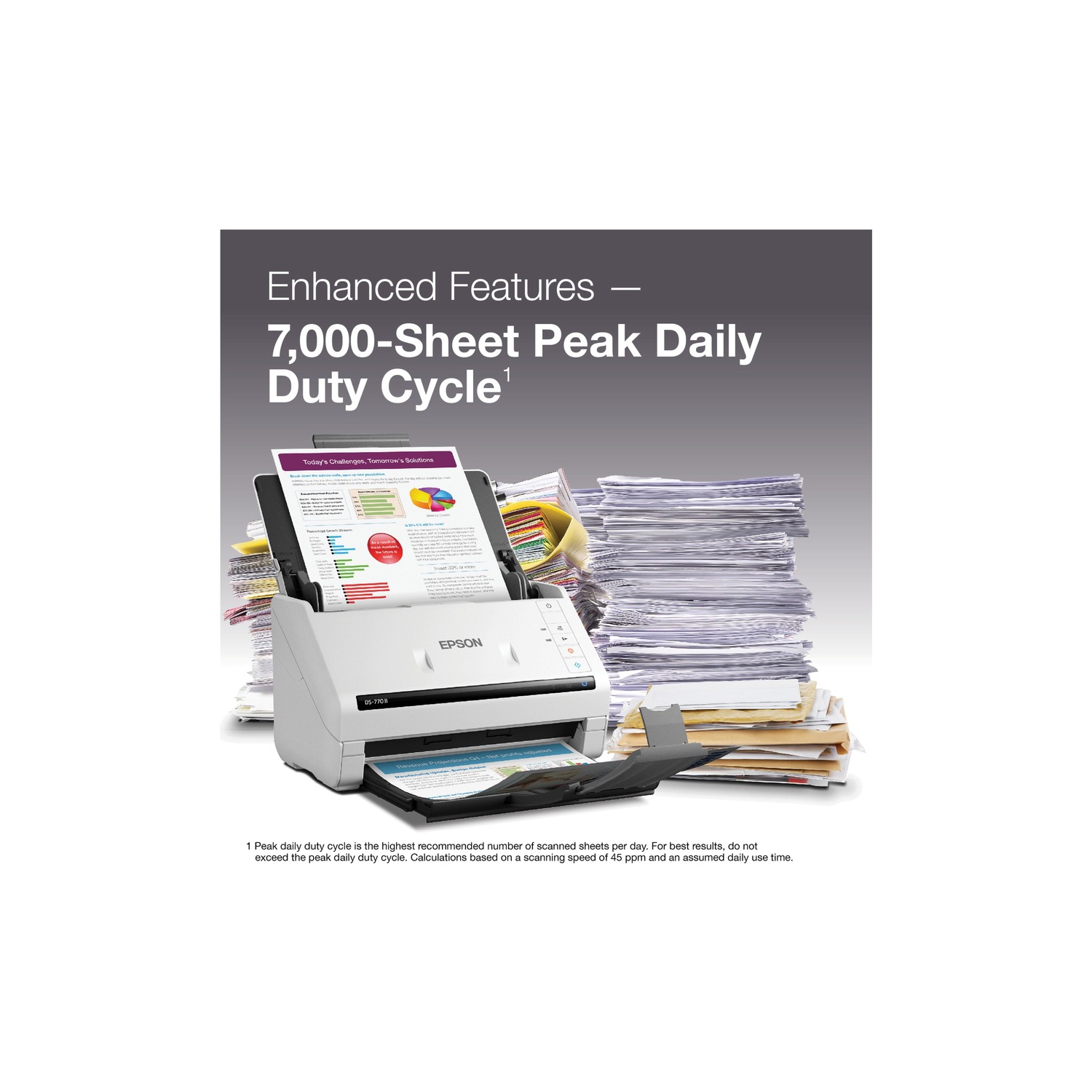 Epson DS-770 II Document Scanner - White