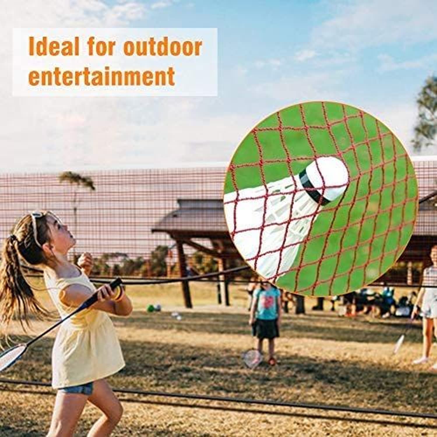 Badminton Net Multi Sport Indoor or Outdoor Net for Playing Pickleball, Kids Volleyball, Soccer Tennis, Lawn Tennis - Easy and Fast Assembly