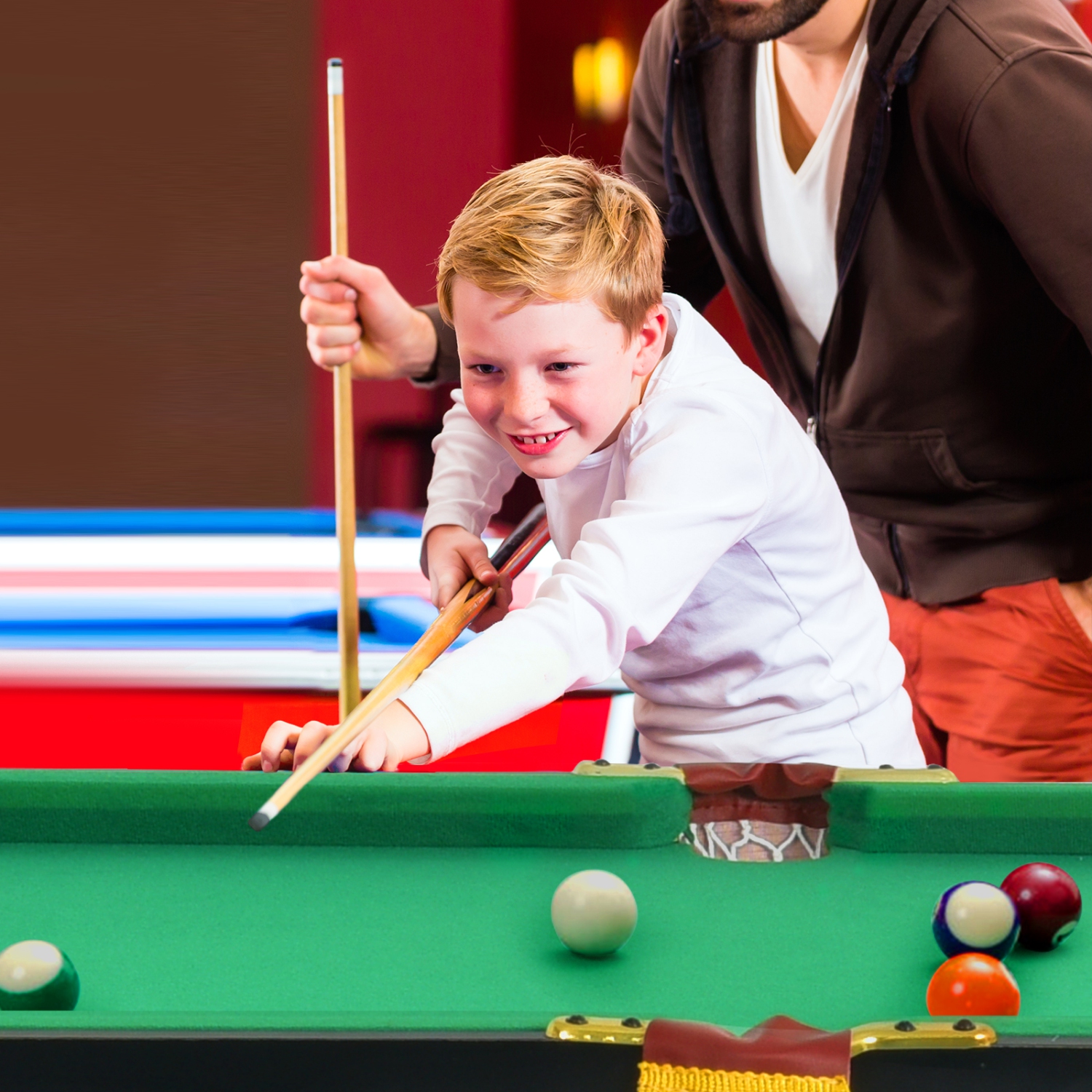 Topbuy 47" Pool Table Set for Kids Foldable Billiard Table for Home and School Green