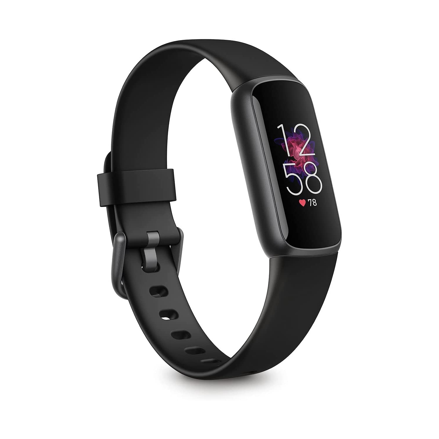Fitbit Luxe Fitness and Wellness Tracker with Stress Management, Sleep Tracking and 24/7 Heart Rate, Black/graphite, One Size (S and L Bands Included)