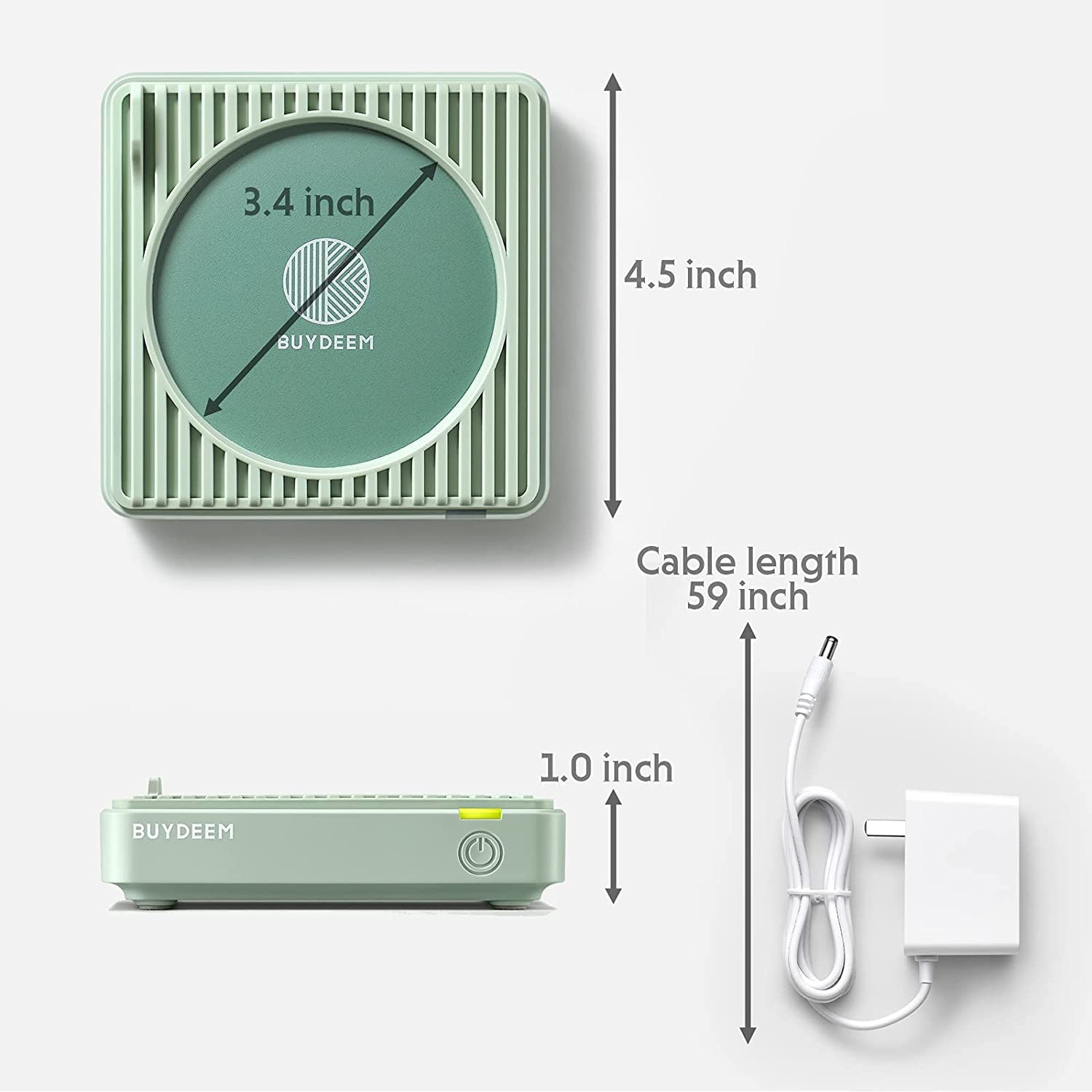 BUYDEEM OA20013 Extra Wide Mug Warmer, One-Touch Beverage Cup Warmer with 2 Temperature Settings and Auto Shut-Off for Office Desk Use