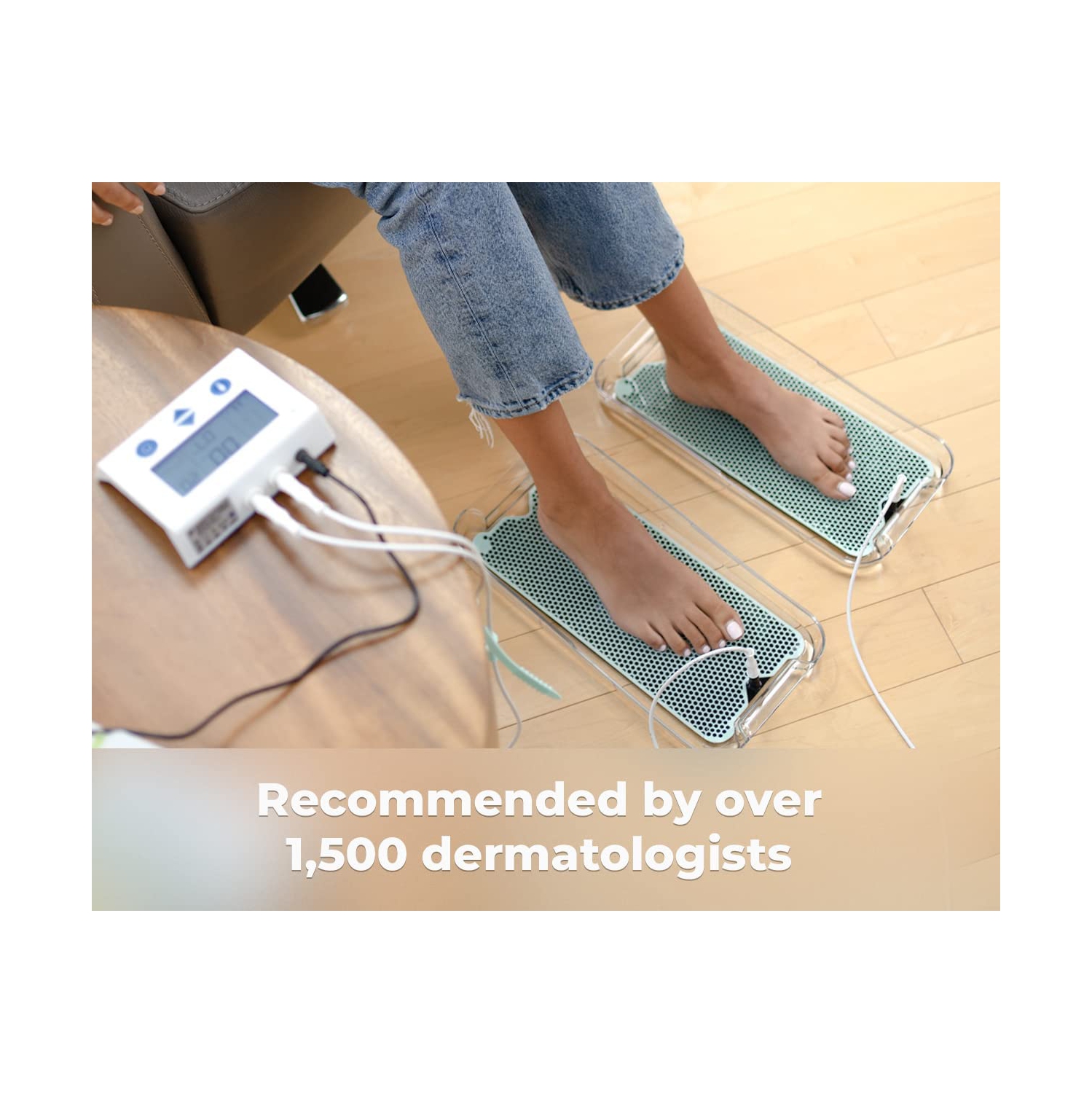 Dermadry Total - dispositif d'ionophorèse pour traiter l'hyperhidrose - transpiration excessive - rentable - mains, pieds et un.