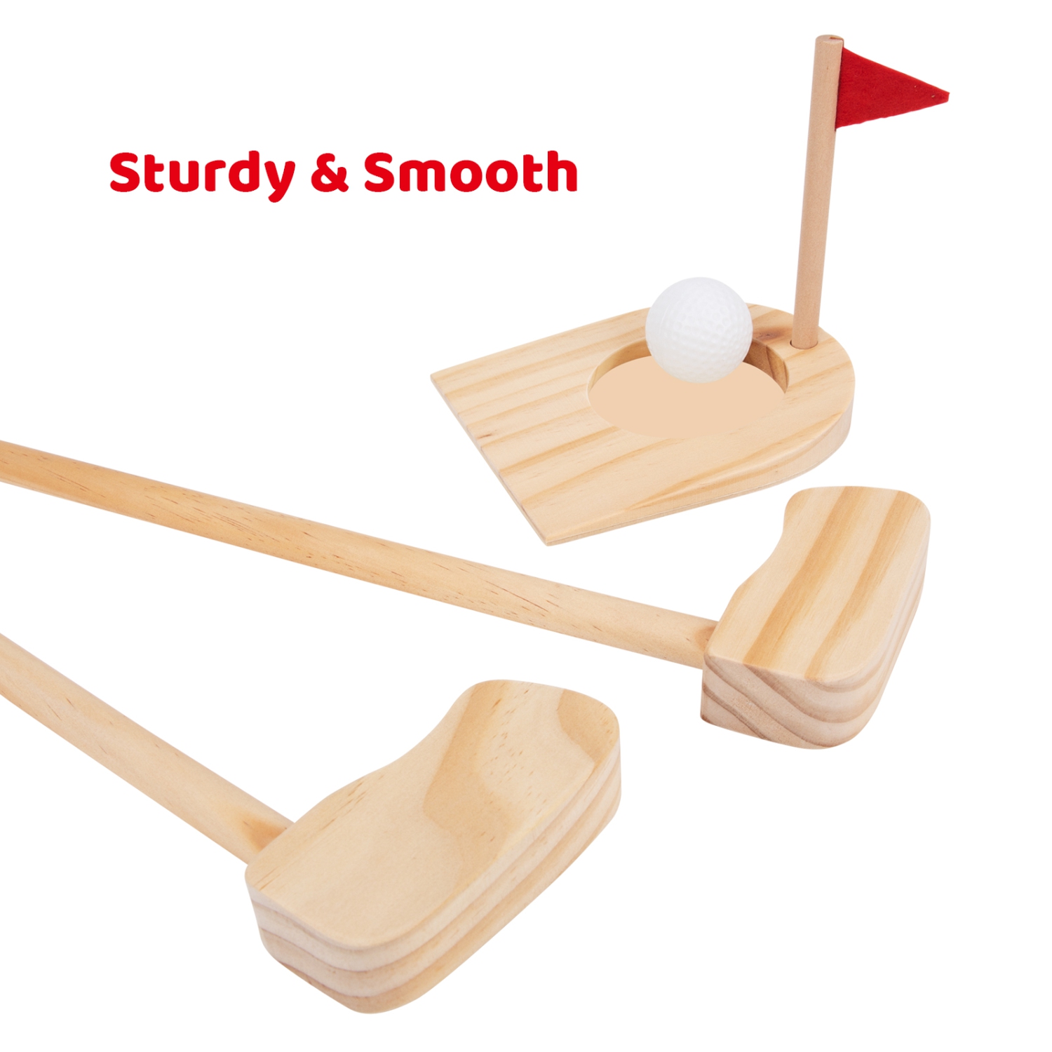 TOOKYLAND Jeu de Golf pour Enfants - 13pcs - Ensemble pour 2 Joueurs avec Sac de Transport, Ages 3+