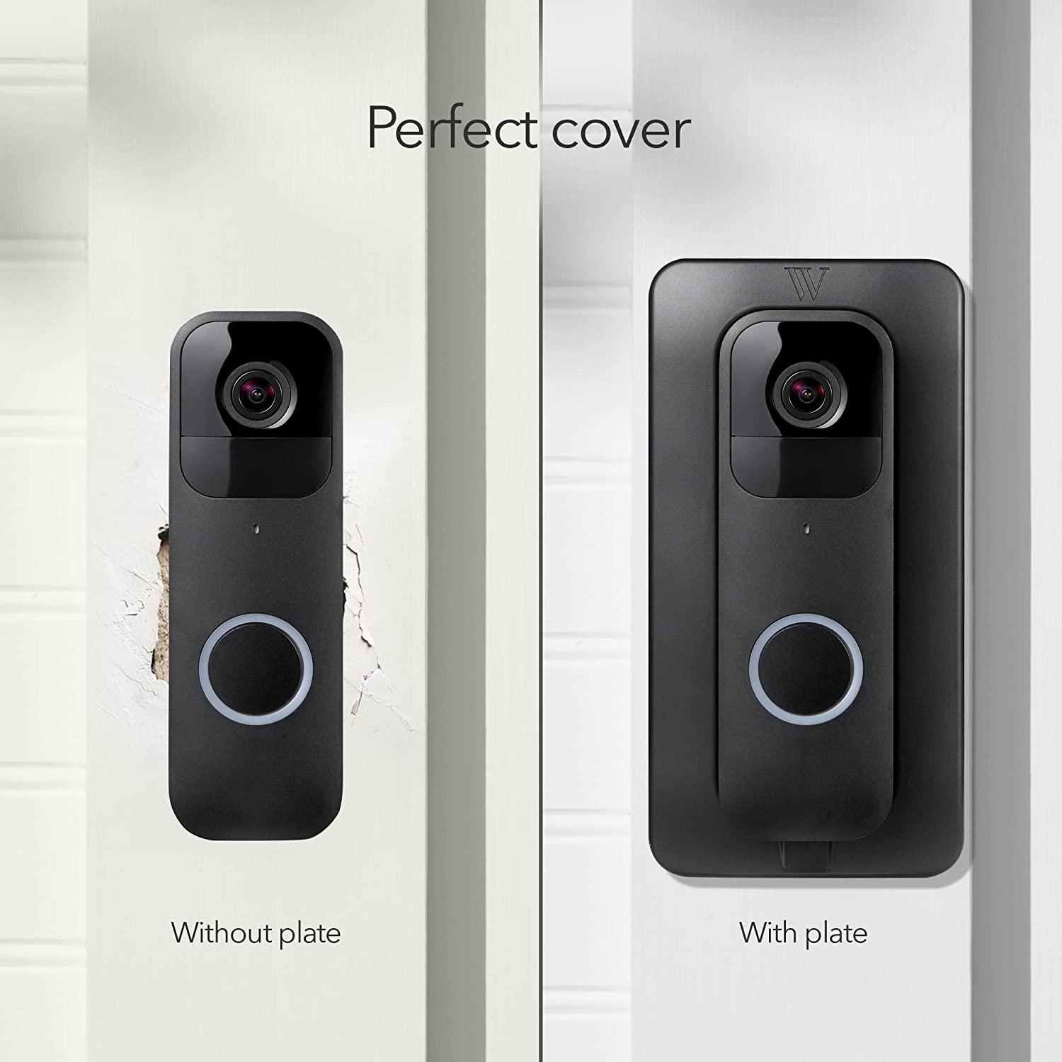 Plaque murale Wasserstein compatible avec la sonnette vidéo Blink - Montage facile pour votre caméra de sonnette vidéo Blink