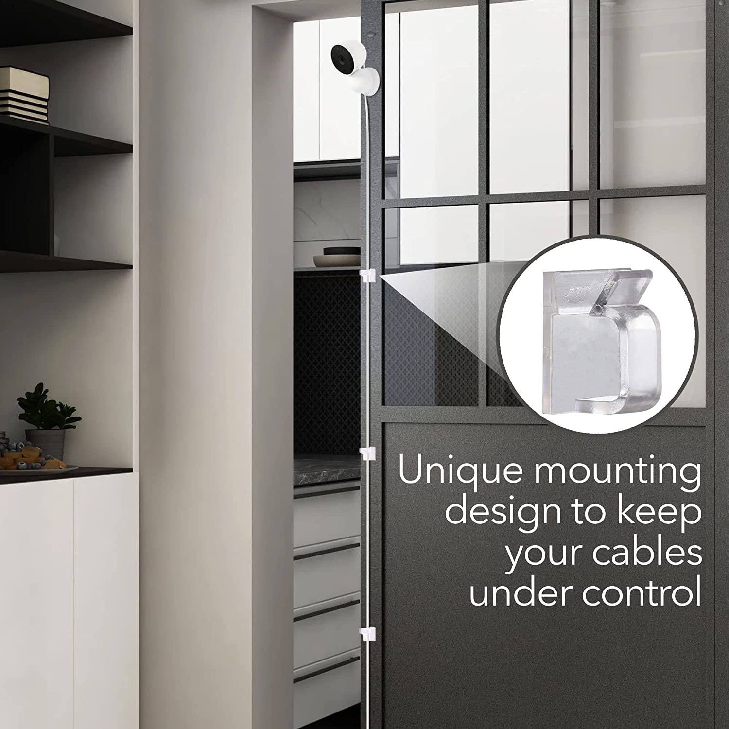 Wasserstein Magnetic Wall Mount Compatible with Google Nest Cam - More Mounting Options for Nest Cam - (Mounting Dome and Nest Cam Not Included)