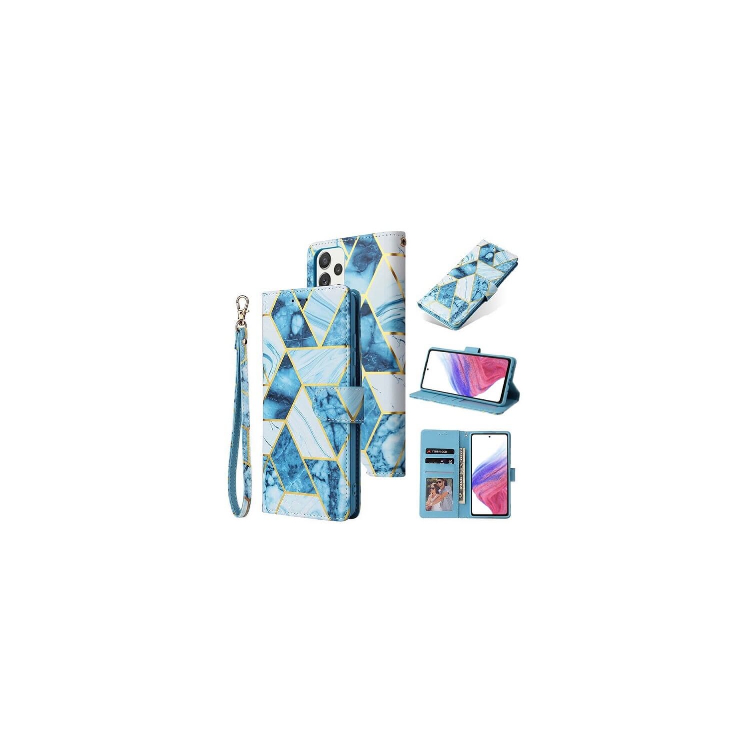 Samsung Galaxy S22 Plus 5G Case Genuine SupRShield Marvel Wallet Leather Card Pocket Flip Stand Magnetic Galaxy S21+ Cover