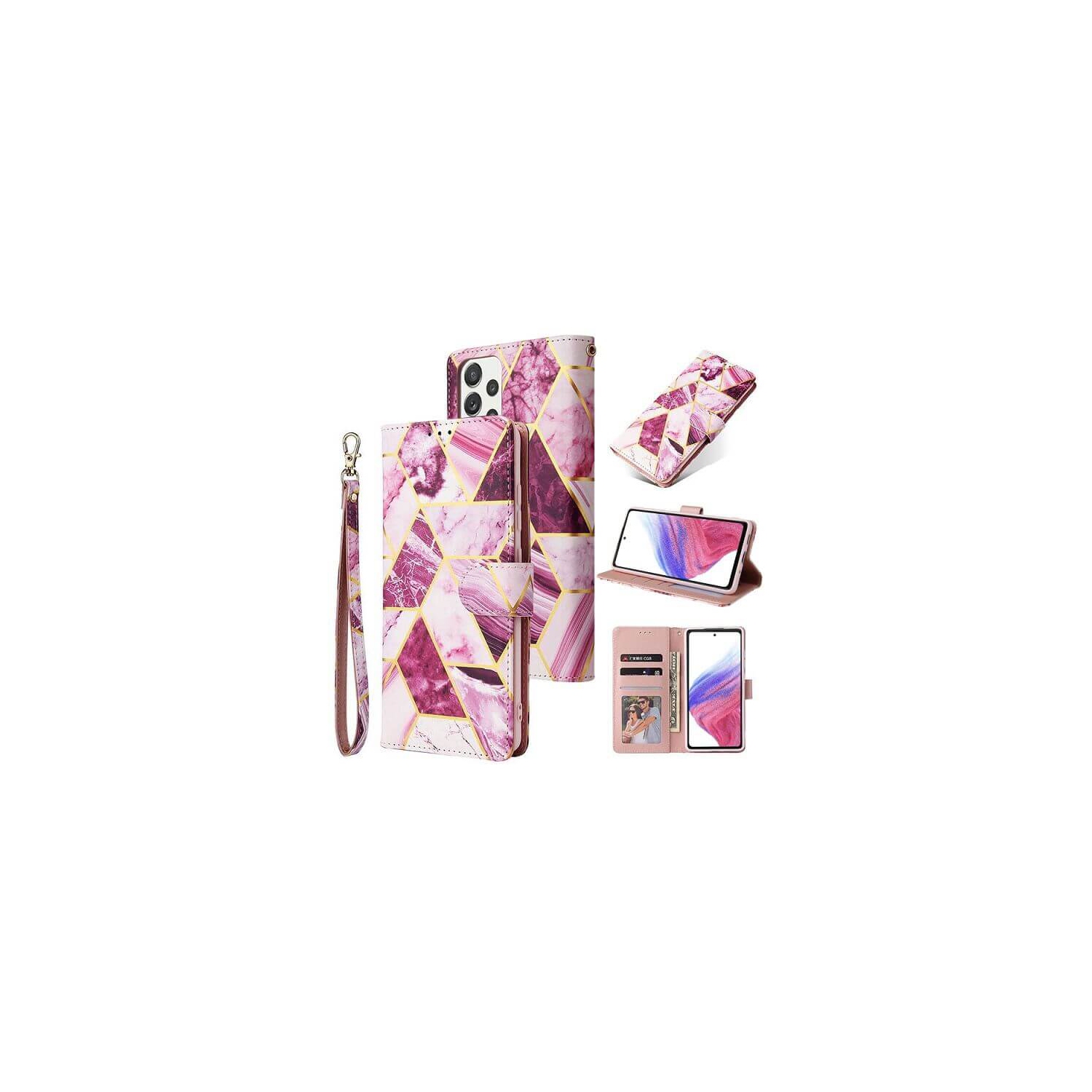 Samsung Galaxy S22 Plus 5G Case Genuine SupRShield Marvel Wallet Leather Card Pocket Flip Stand Magnetic Galaxy S21+ Cover