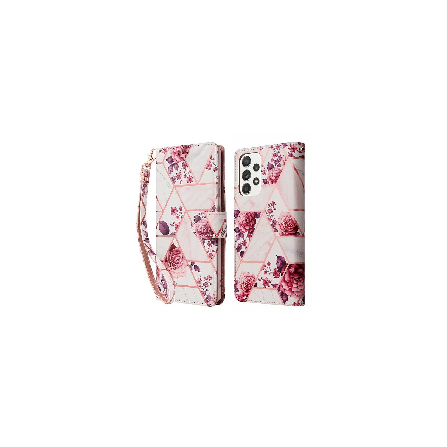 Étui cuir véritable SuprRShield pour Galaxy S22 plus 5G de Samsung Étui portefeuille cuir avec pochette à rabat magnétique pour carte Galaxy S21+