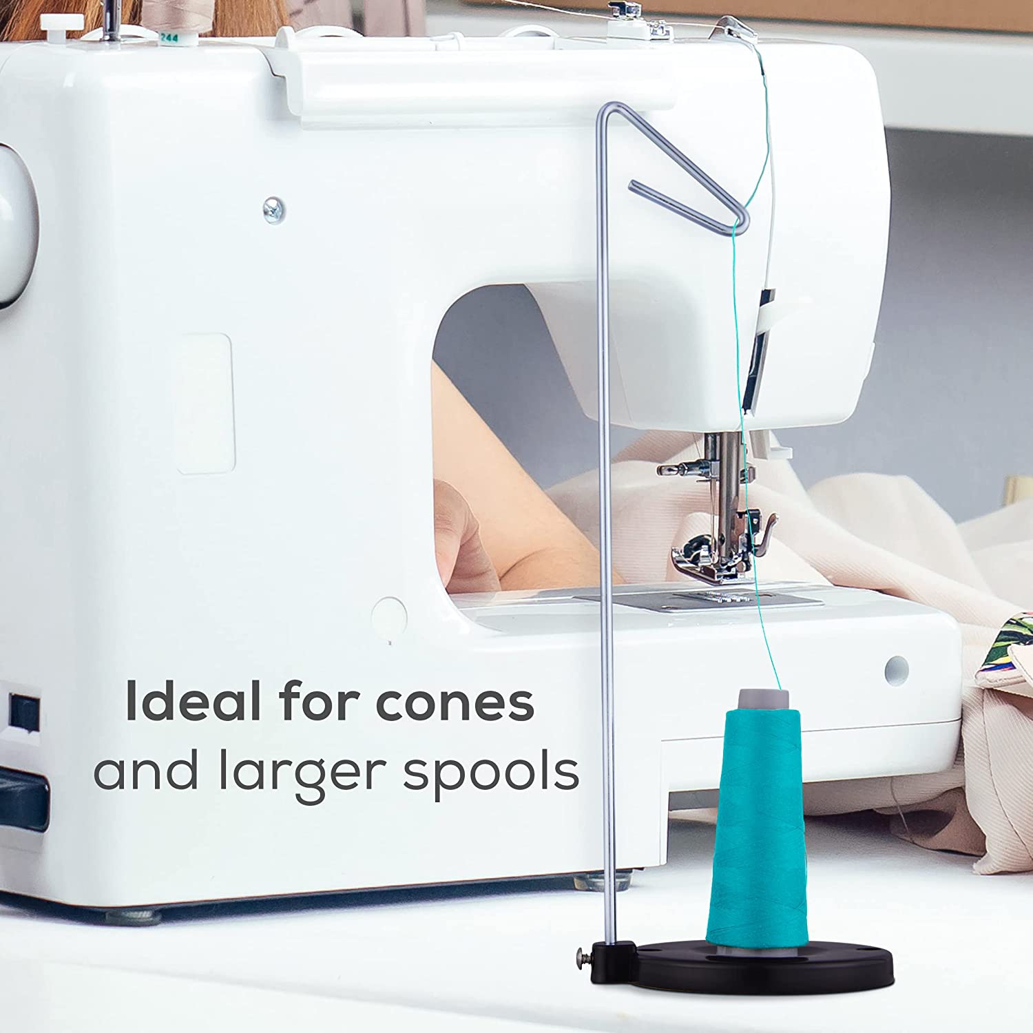 JumblCrafts Single Thread Holder & Spool Holder – Smooth Feeding While Sewing