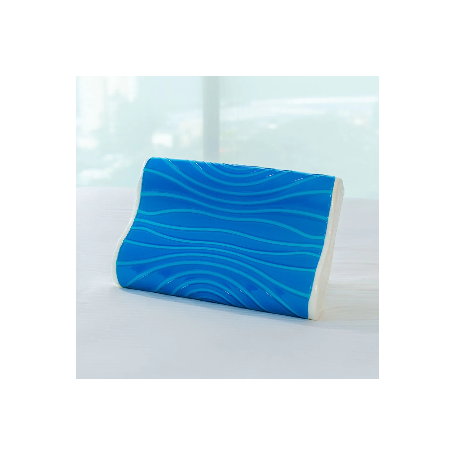 Hydro Wave Contour Pillow™ With Cooling Gel - Complete Neck + Spine Su