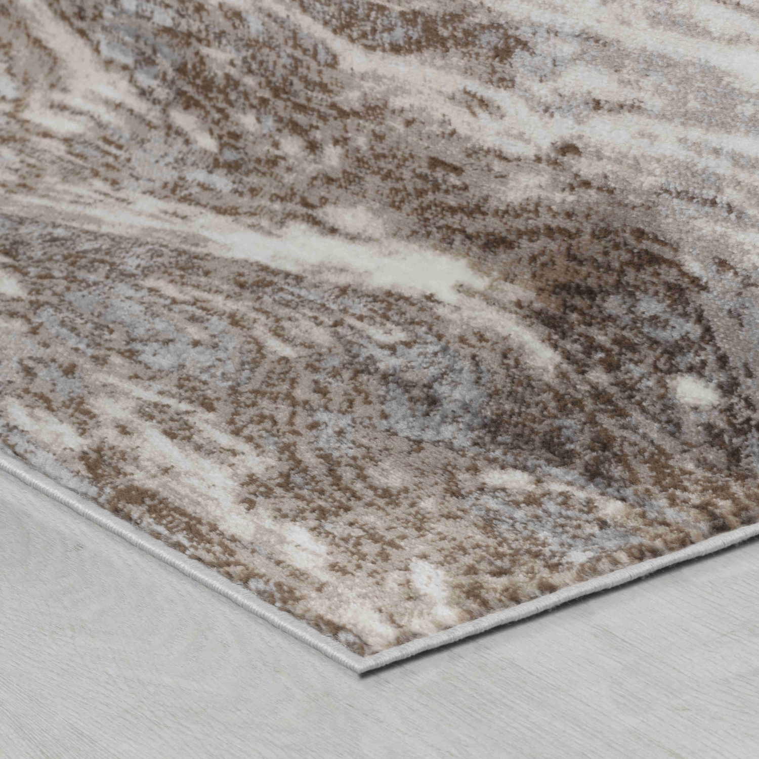 Rug Branch Aarav Contemporary Abstract Brown/Grey Indoor Area Rug