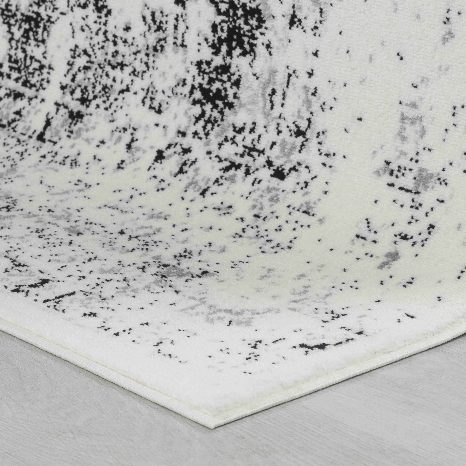 Rug Branch Huda Traditional Oriental Black/Grey Indoor Area Rug