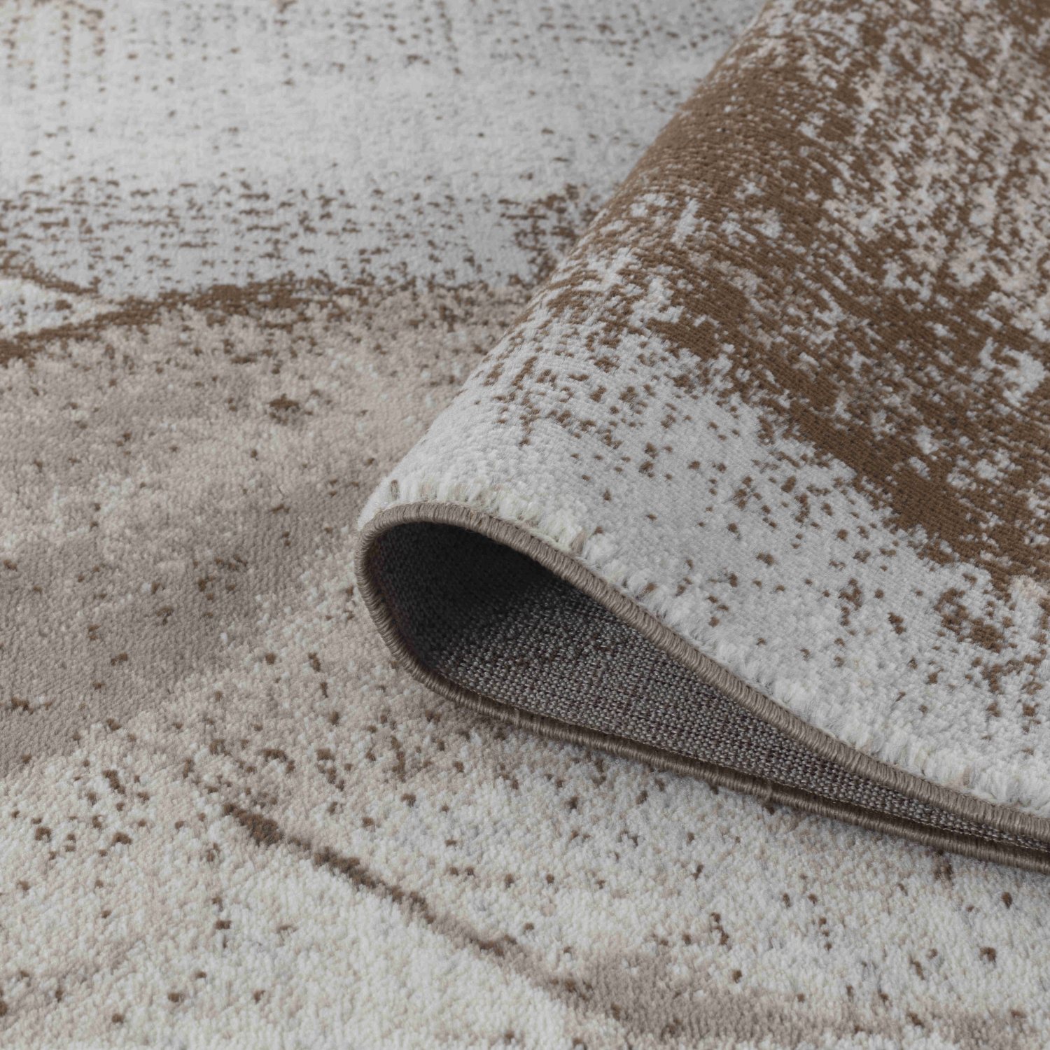 Rug Branch Marco Modern Abstract Brown/Beige Indoor Area Rug