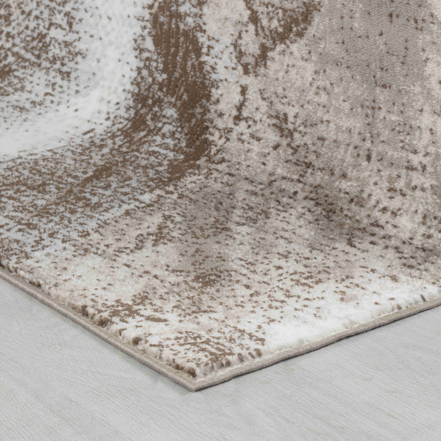 Rug Branch Marco Modern Abstract Brown/Beige Indoor Area Rug