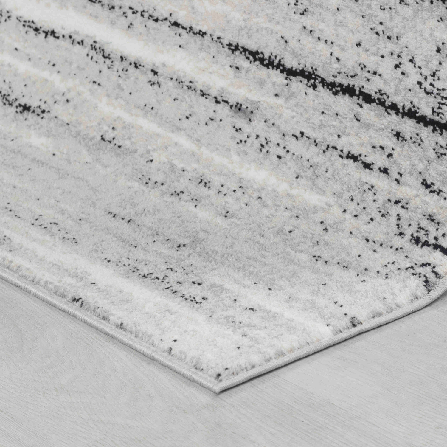 Rug Branch Sahra Contemporary Abstract Grey/Black Indoor Area Rug