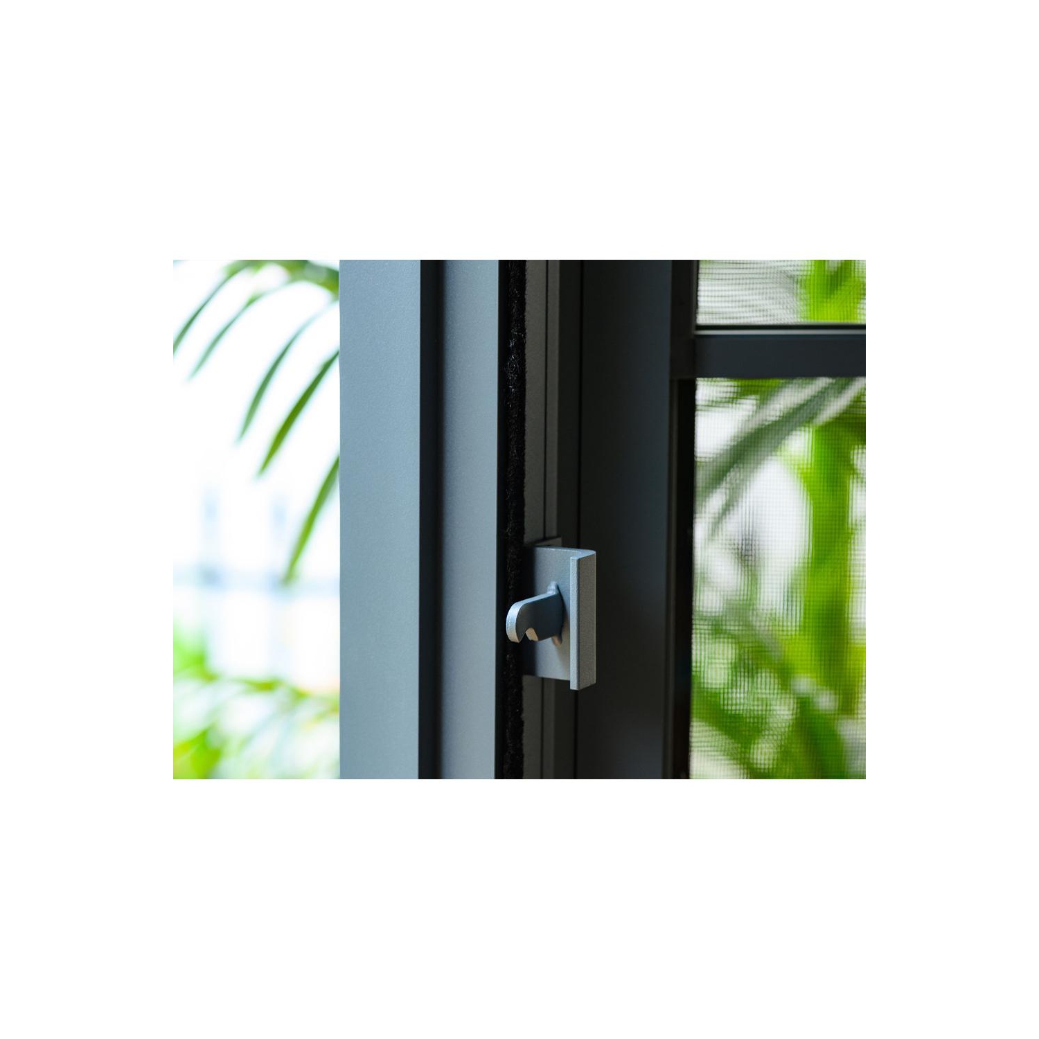 Solarium Florence avec toit en polycarbonate, 12 pi X 18 pi En ardoise