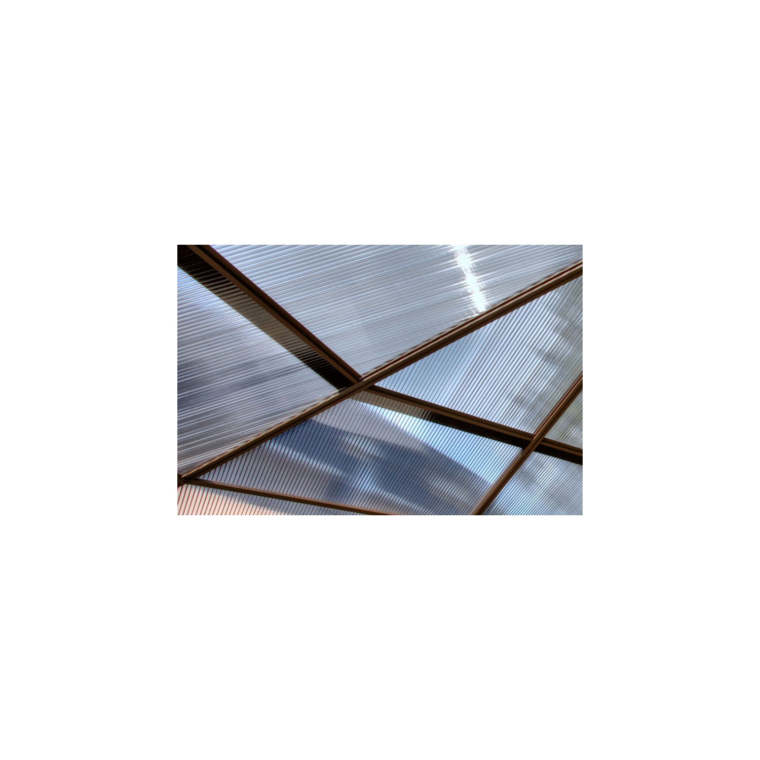 Florence Solarium avec Toit en polycarbonate 12 Ft. x 12 Ft. couleur Gris