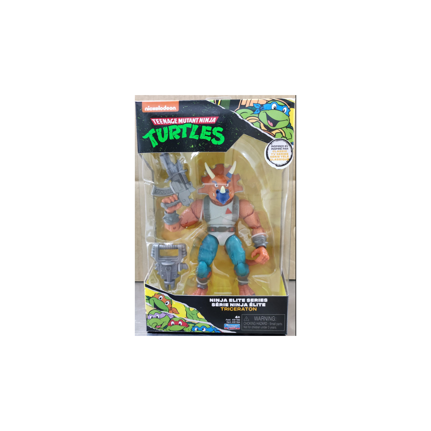 Figurines Teenage Mutant Ninja Turtles : Ninja Elite Series - Triceraton TMNT, figurine d'action de 6 po