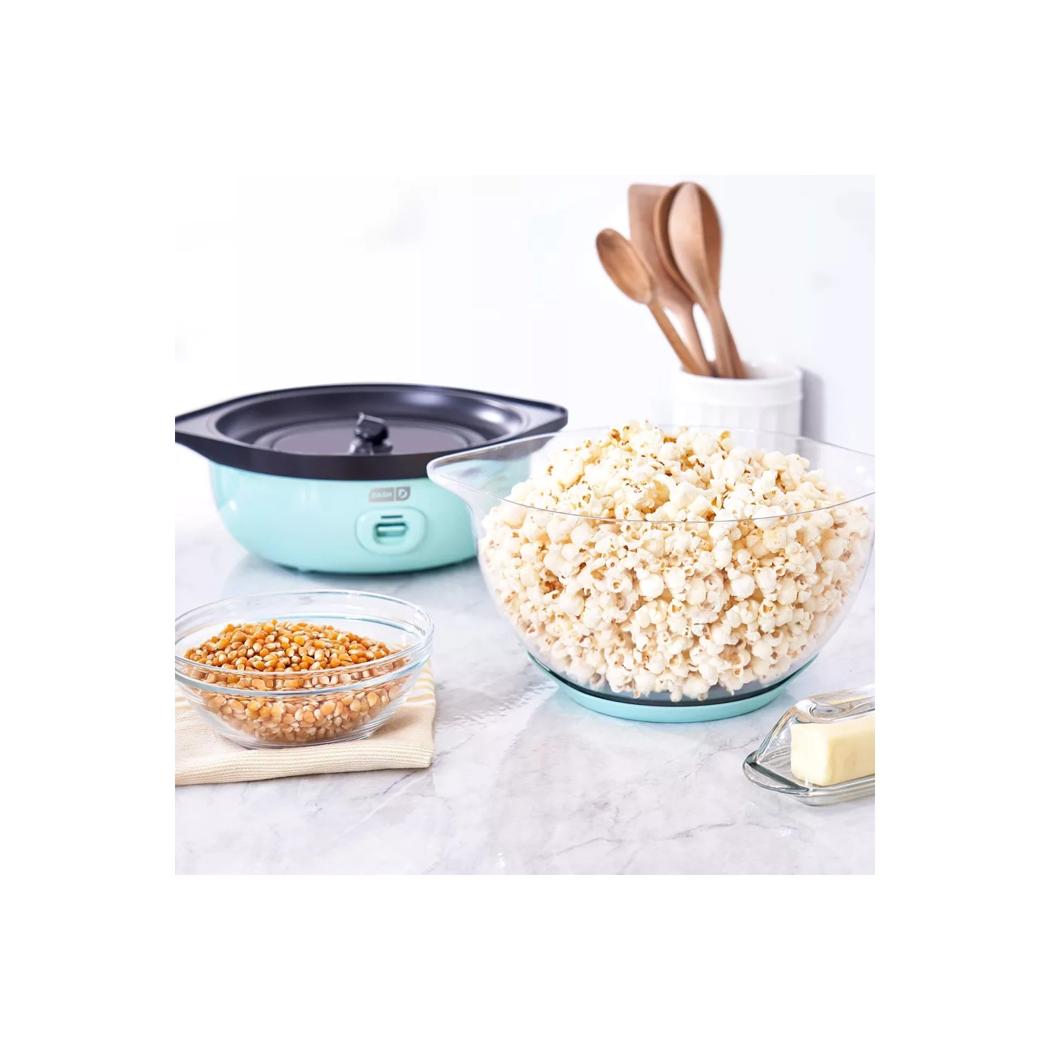 Dash SmartStore Stirring Popcorn Maker - Aqua