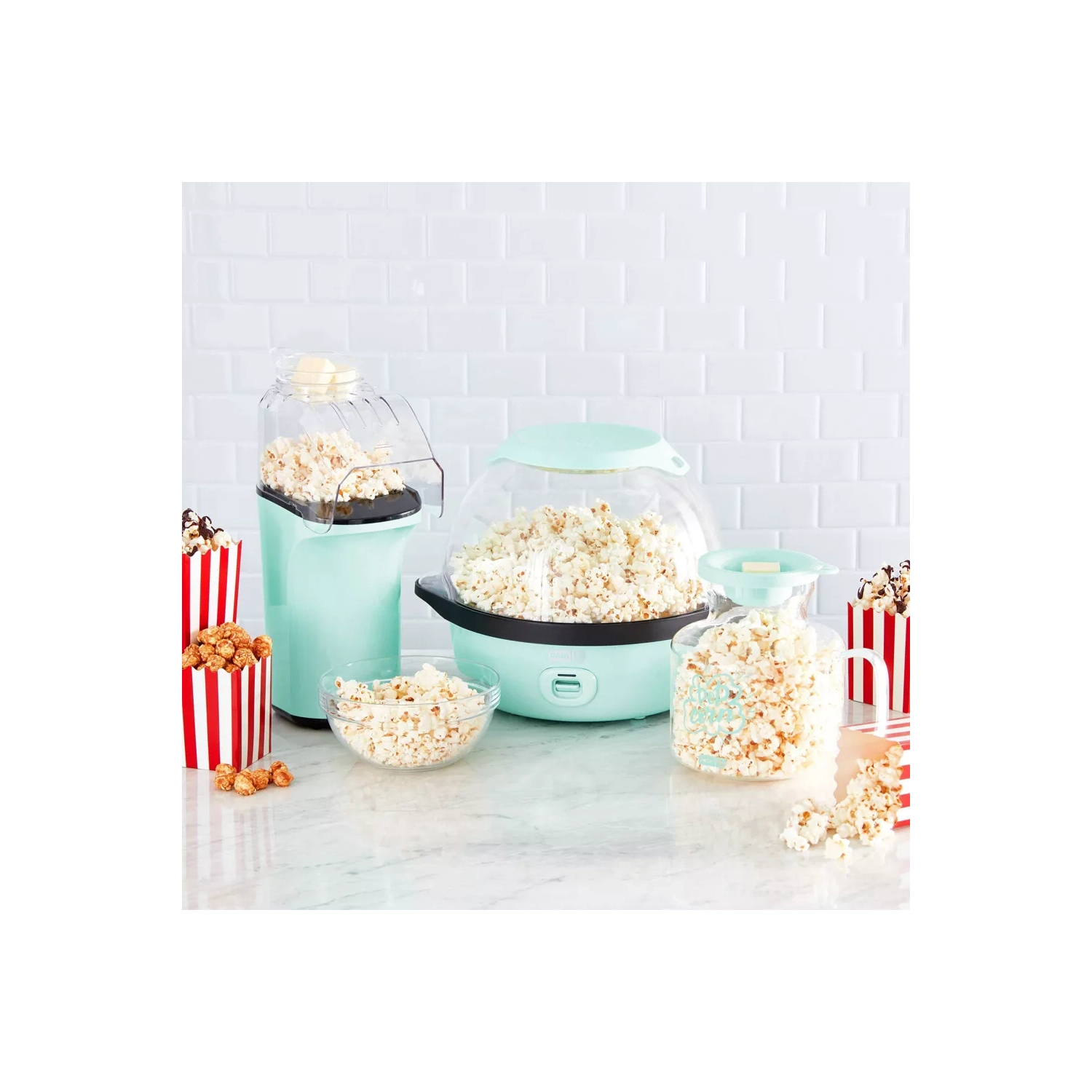 Dash 6qt Smartstore Stirring Popcorn Maker - Aqua