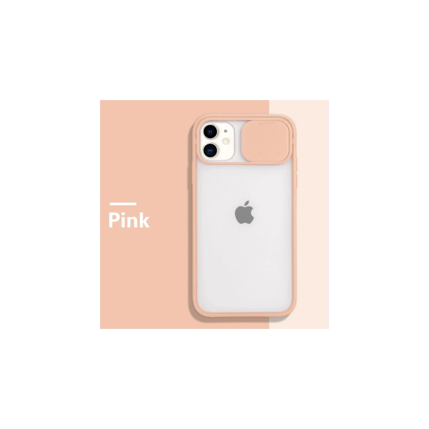 For Apple iPhone 11 Pro Pink Case Shockproof TPU Smart Camera Protector Slide Back Cover