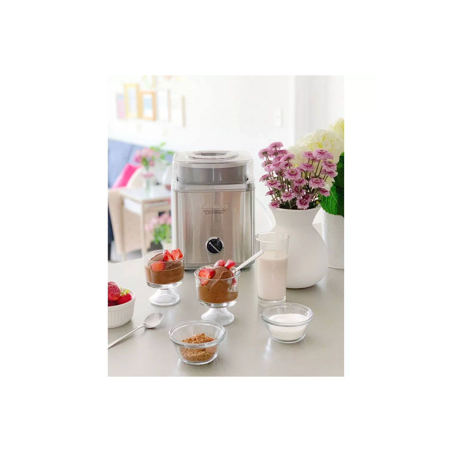 Cuisinart Pure Indulgence 2qt Frozen Yogurt-sorbet & Ice Cream Maker - Chrome - Ice-30bcp1