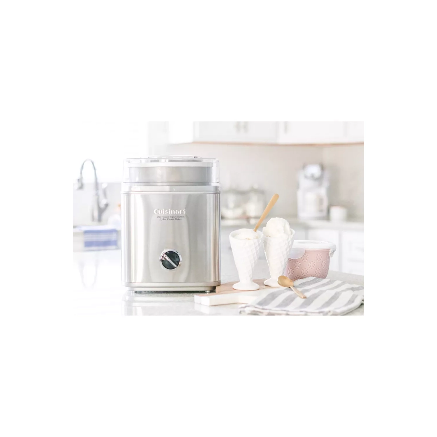 Cuisinart Pure Indulgence 2qt Frozen Yogurt-sorbet & Ice Cream Maker - Chrome - Ice-30bcp1