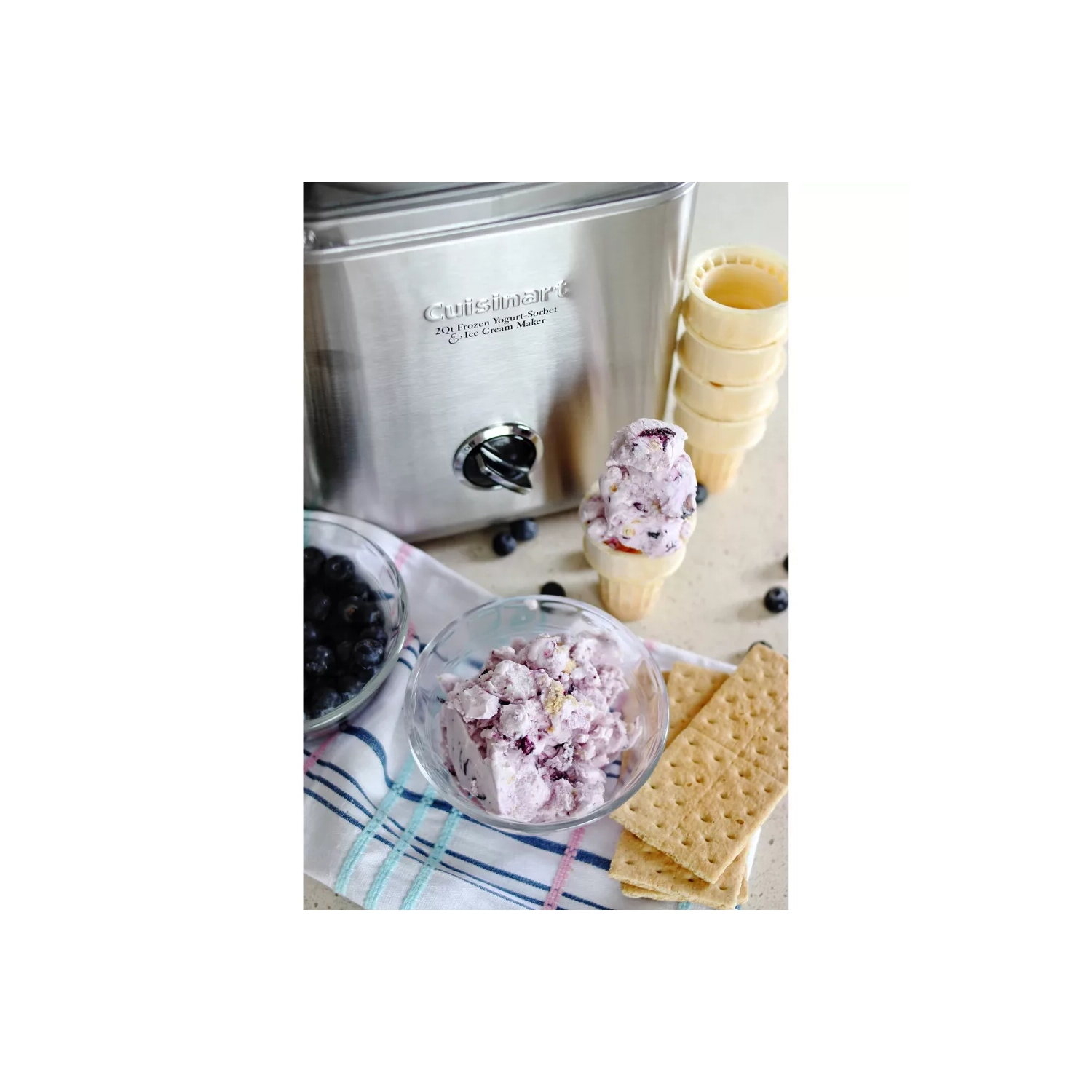 Cuisinart Pure Indulgence 2qt Frozen Yogurt-sorbet & Ice Cream Maker - Chrome - Ice-30bcp1