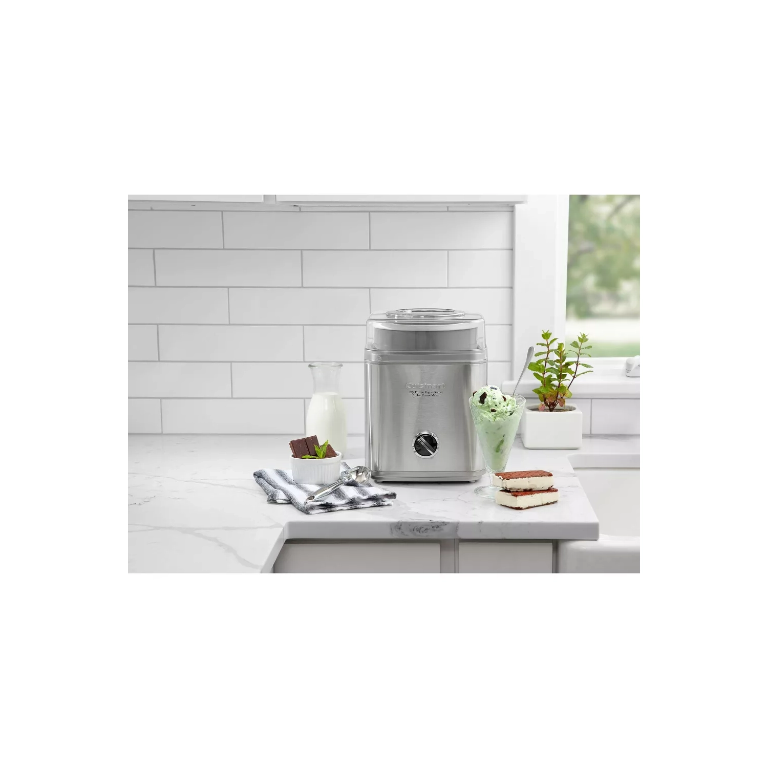 Cuisinart Pure Indulgence 2qt Frozen Yogurt-sorbet & Ice Cream Maker - Chrome - Ice-30bcp1