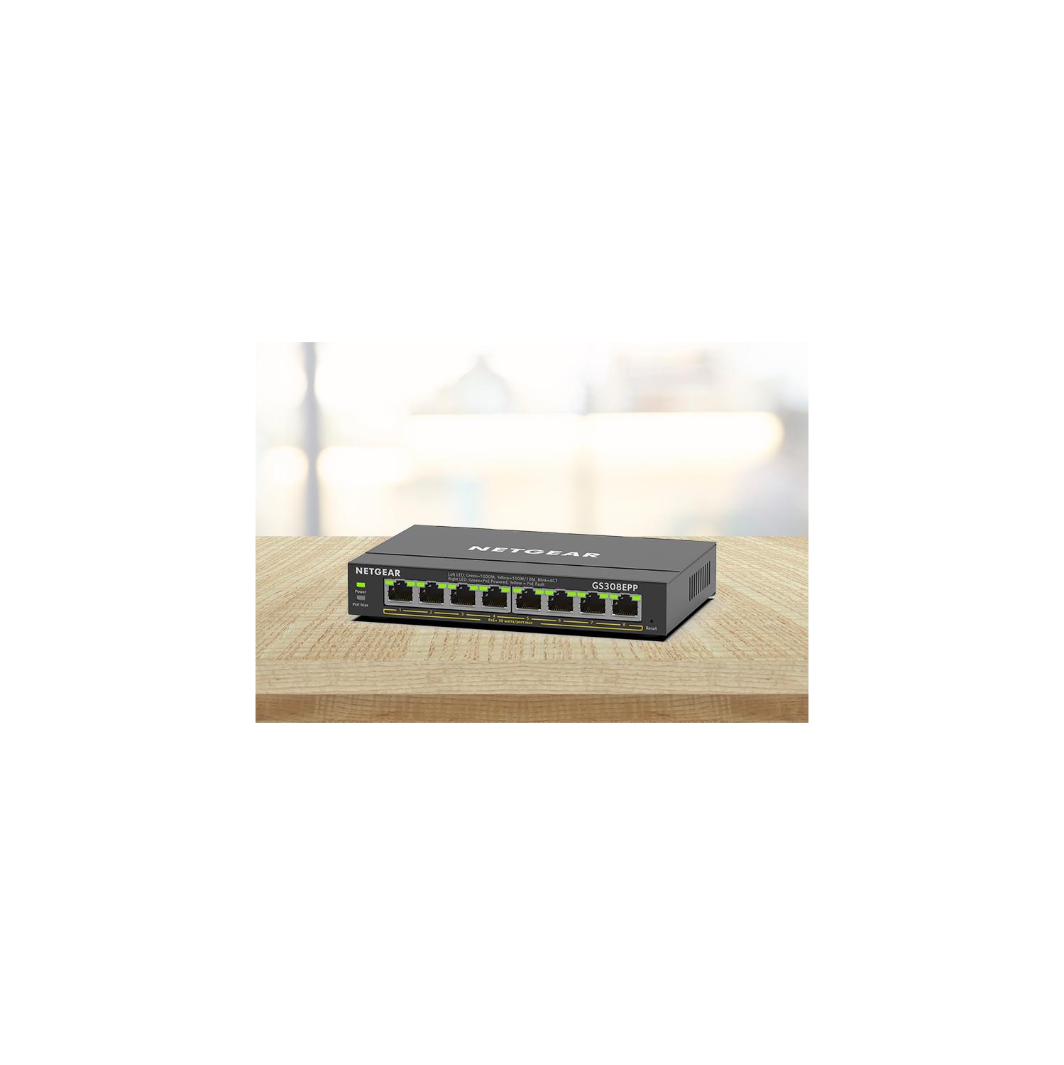 Commutateur géré Gigabit compatible PoE+ à 8 ports de NETGEAR