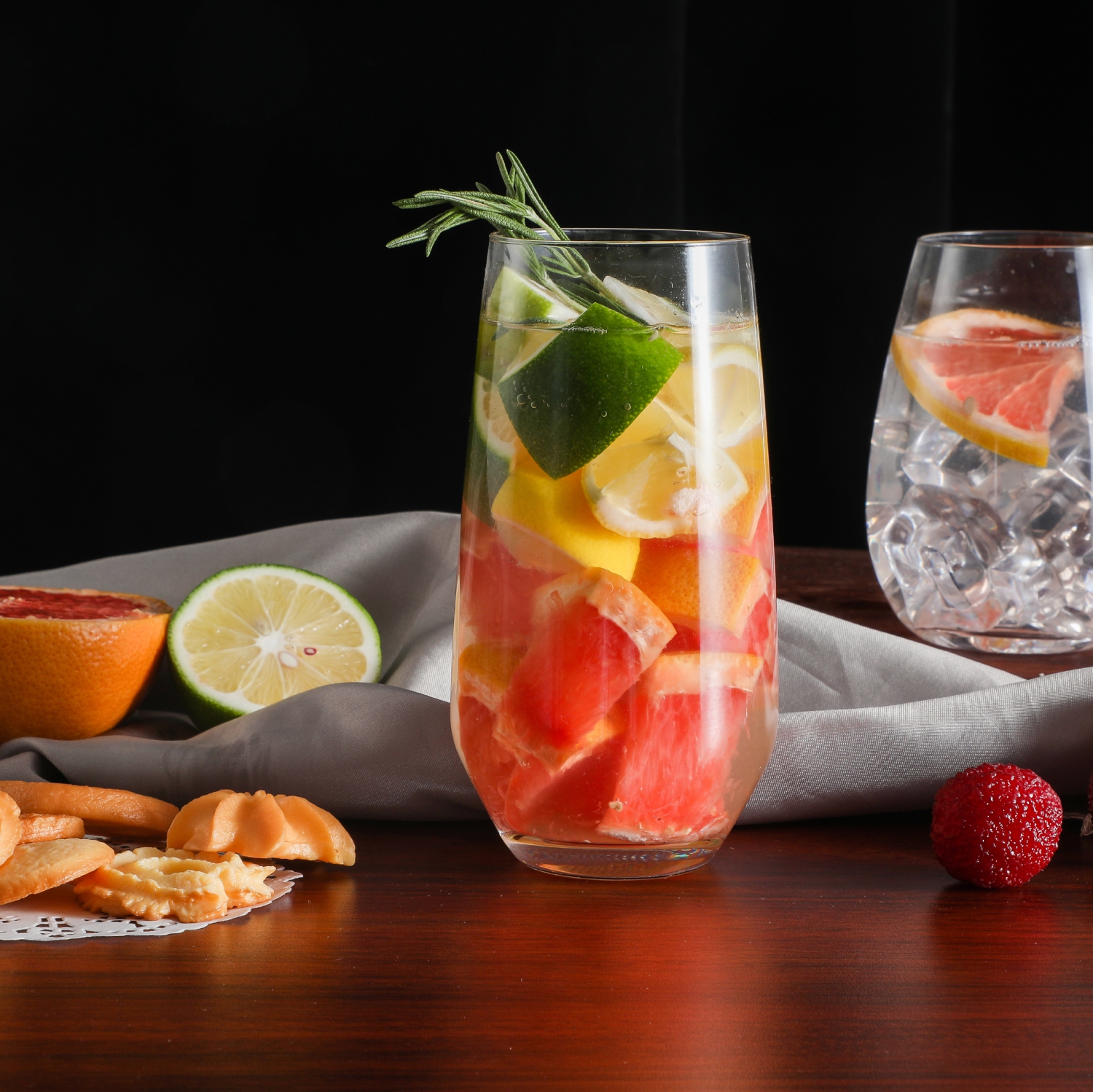 TABLE 12 16.5-Ounce Beverage Glasses, Set of 6, Lead-Free Crystal, Break Resistant