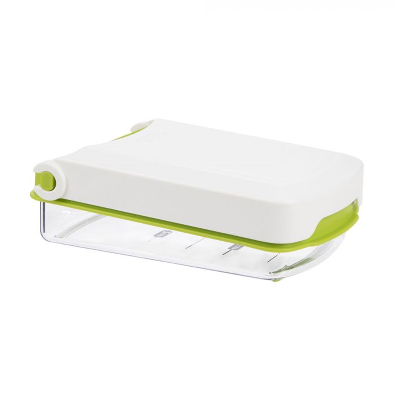 Starfrit - Hachoir à Oignons, Ouverture Pratique et Outils de Nettoyage Inclus, Vert