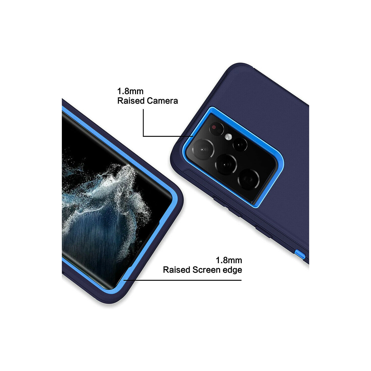 Samsung Galaxy S22 Ultra 5G Case 3in1 Drop Resistant Defender Tradies Hybrid Armor Heavy Duty Rugged Shockproof ToughCover