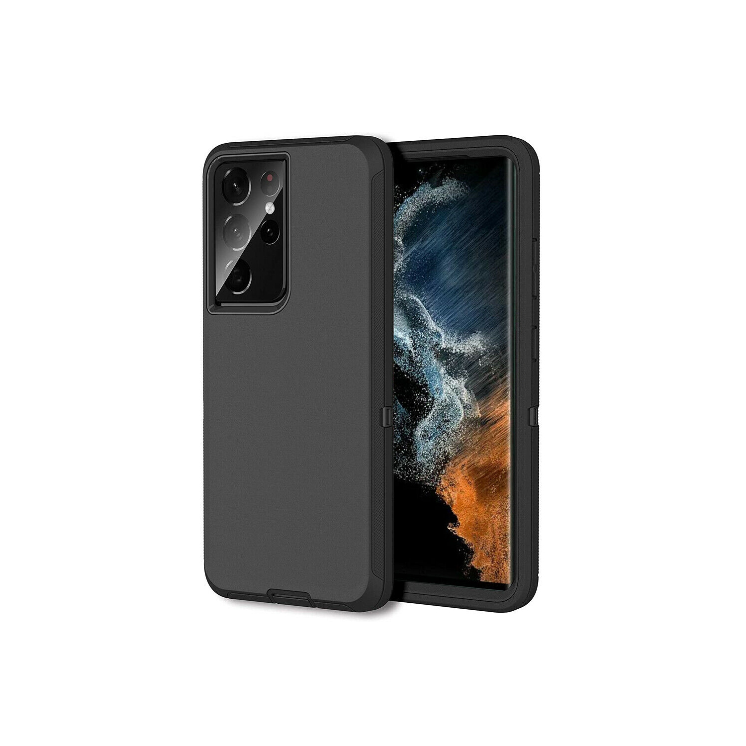 for Galaxy S22 Ultra 5G Case Defender Shockproof Heavy Duty Hybrid Sturdy High Impact Protective