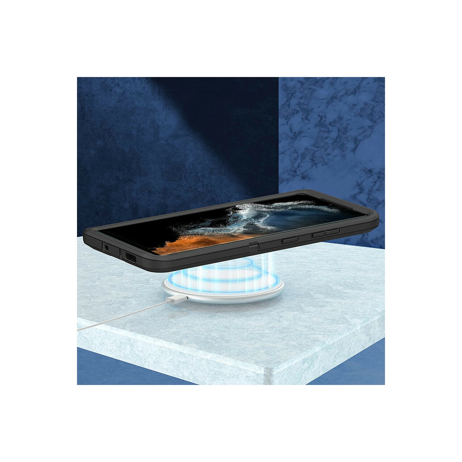 for Galaxy S22 Ultra 5G Case Defender Shockproof Heavy Duty Hybrid Sturdy High Impact Protective